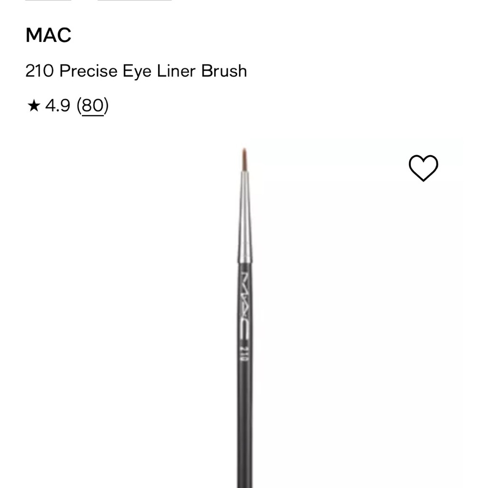 MAC 210 Precise Eyeliner Brush